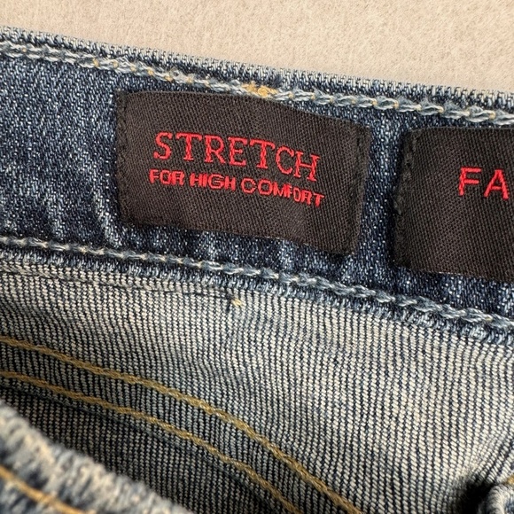 Fabrizio Ganni Bootcut Jeans Womens Size 2 Dark Blue Mid Rise - Picture 6 of 13